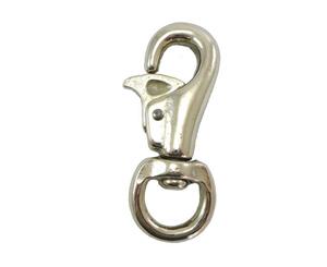 Bull Snap Clip With Hook Easy Open Steel Nickel Plated Horse Rope Lead Rugs