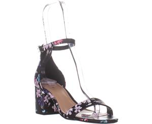 Call It Spring Stangarone Ankle Strap Sandals Black Floral