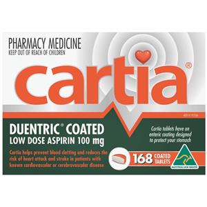 Cartia 100mg Tablets 168