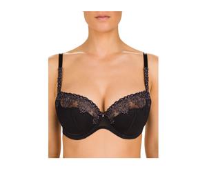 Conturelle 807821-4 Tiffany Black Embroidered Balconette Bra