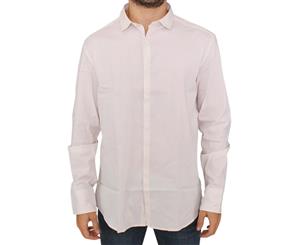 Costume National White Cotton Dress Shirt