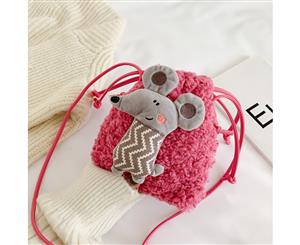 Cute Lamb Crossbody Bag - Pink