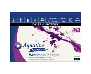 Daler Rowney Aquafine Watercolour 300gsm Gummed Pad A3 - 12 Sheets