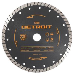 Detroit 230mm Turbo Diamond Blade for General Purpose Cutting