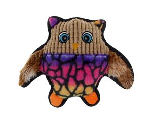 Dog Toy Carnival Rainbow Owl Furkidz 30cm Puppy Play Plush Chew Training