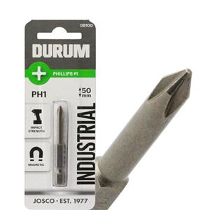 Durum PH1 x 50mm Phillips Power Screwdriver Bit DB100