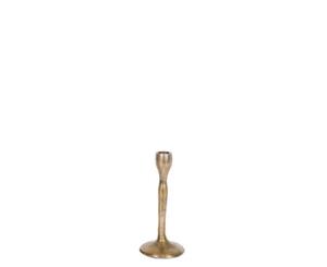 ELISE 20cm Single Candle Stand - Aluminium with Antique Brass Finish