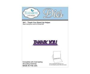 Elizabeth Craft Metal Die - Thank You Stand Up Helper (Co-1C)