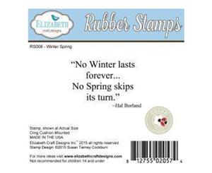 Elizabeth Crafts Cling Mounted Stamps 2.5In. X1.25In. - No Winter