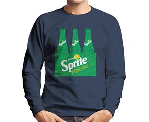 Enjoy Sprite Retro 90s Bottle Crate Men's Sweatshirt - Navy Blue