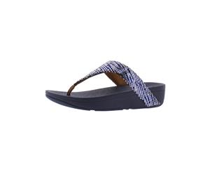 Fitflop Womens Lottie Chain Print Leather Toe Post Thong Sandals