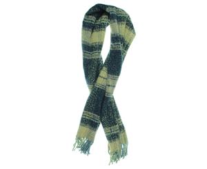 Free People Womens Plaid Fringe Rectangle Scarf