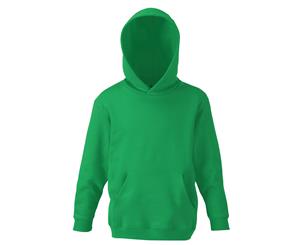 Fruit Of The Loom Kids Unisex Classic 80/20 Hoodie (Kelly Green) - RW4838