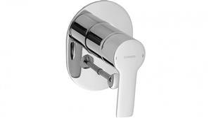 Hansa Ligna Oval Shower or Bath Mixer with Diverter and In-Wall Body