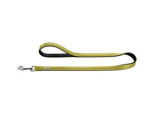 Hunter Premium Capri Leather Dog Leash - Linden Green/Black