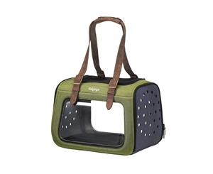 Ibiyaya Portico Mixed Fabric Pet Transporter Foldable Pet Carrier