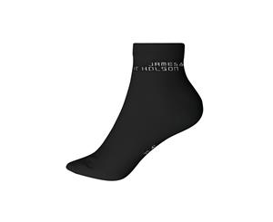 James And Nicholson Unisex Bio Sneaker Socks (1 Pair) (Black) - FU949