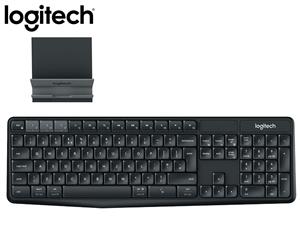 Logitech K375s Multi Device Wireless Keyboard & Stand Combo - Black