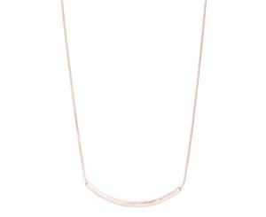 Lovisa Rose Gold Sandblast Bar On Snake Chain Necklace