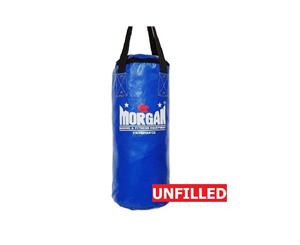 MORGAN Short & Skinny Punch Bag Muay Thai Boxing MMA [Unfilled - Blue] - Blue