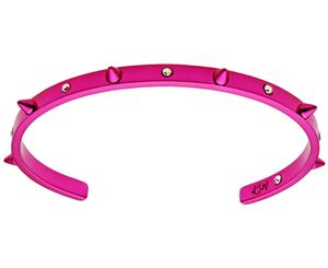 Maria Francesca Pepe Crystal Stud Bracelet - Fuchsia