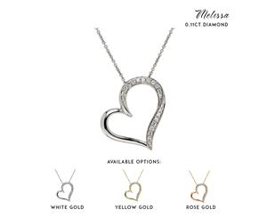 Melissa - 0.11ct Diamond Heart Pendant