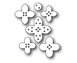 Memory Box Die Plush Flower Buttons 99412