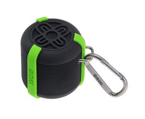 Moki AquaBass Waterproof IPX7 Bluetooth Portable Speaker w/ Mic/Carabiner Clip