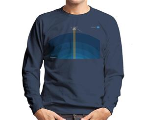 NASA Voyager2 Transmission Men's Sweatshirt - Navy Blue