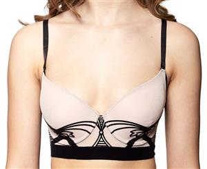 Nancy Ganz Women's Enchant Longline Contour Bra - Two Tone