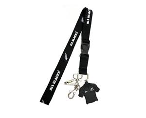 New Zealand All Blacks Rugby Union Lanyard Keyring Neckstrap