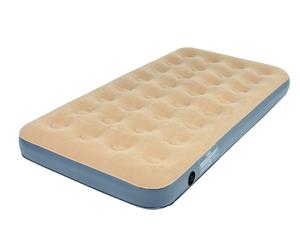 OZtrail Velour Air Mattress King Single 23cm Inflatable Coil