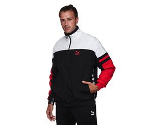 Puma Men's XTG Woven Jacket - Puma Black/Red Combo