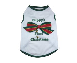 Puppy's First Christmas T-shirt