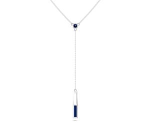 Real Madrid FC Sapphire Pendant Necklace For Women In Sterling Silver Design by BIXLER - Sterling Silver