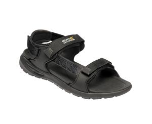 Regatta Mens Marine Web Polyester Lightweight Walking Sandal - Black