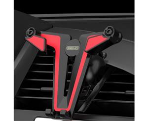 Remax Gravity Car Phone Holder Adjustable Universal Car Bracket Mount Black and Red