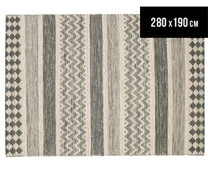 Rug Culture 280x190cm Miller Modern Rug - Smoke