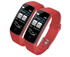 SOGA 2x Sport Monitor Wrist Touch Fitness Tracker Smart Watch Red