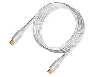 SilverStone CPH01C Premium Braided 4K HDMI Cable Silver 1.8m