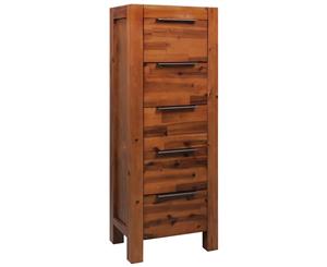 Solid Acacia Wood Chest of Drawers Sideboard Storage Cabinet Highboard