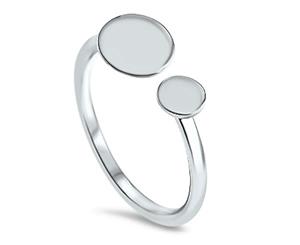 Sterling Silver Twin Circles Ring