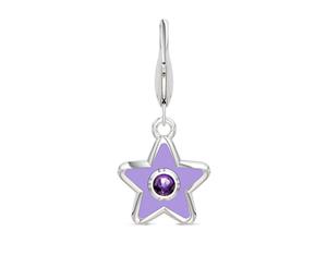 Steven Universe Amethyst Star Charm For Women In Sterling Silver - Sterling Silver