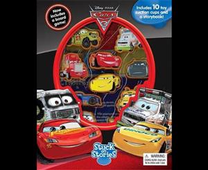 Stuck on Stories Stuck On Cars 3  Includes 10 toy suction cups and a storybook!