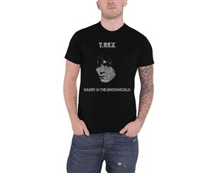 T Rex T Shirt Dandy In The Underworld Logo Official Mens - Black