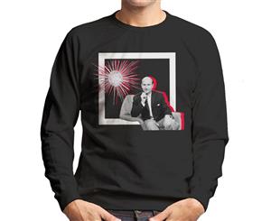 TV Times Donald Pleaseance Retro Frame Men's Sweatshirt - Black