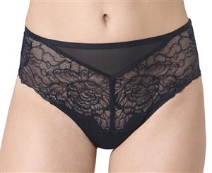 Triumph Women's Peony Florale Maxi Brief - Black