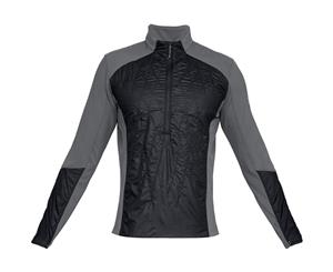 Under Armour Men's TrailRun Hybrid 1/2 Zp Jacket - Grap/Blk/FrmOrnge