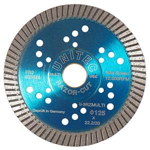 Unitec 125mm Turbo Diamond Blade for General Purpose Cutting - RAZORCUT