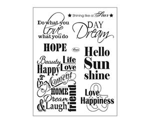 Viva Decor - Clear Stamp Set 14cmX18cm Quotes